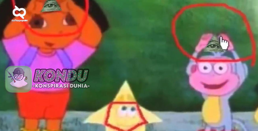 Konspirasi Simbol Satanis dikartun anak-anak Dora Nickelodeon