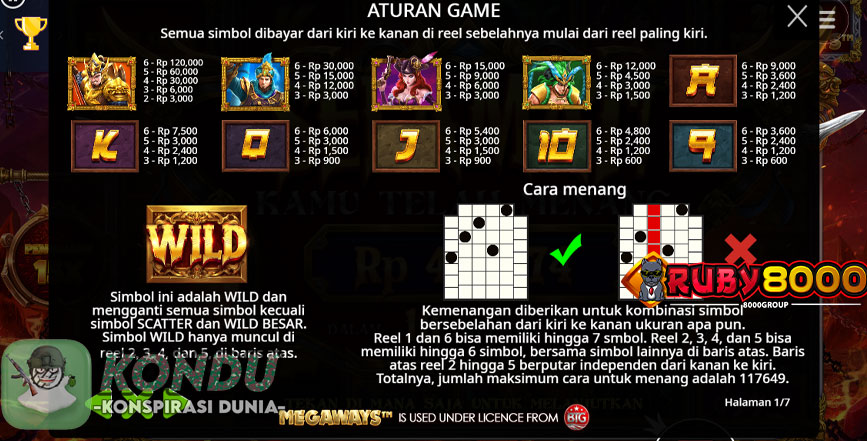 Panduan Bermain Legend of Heroes Megaways Slot Terpercaya