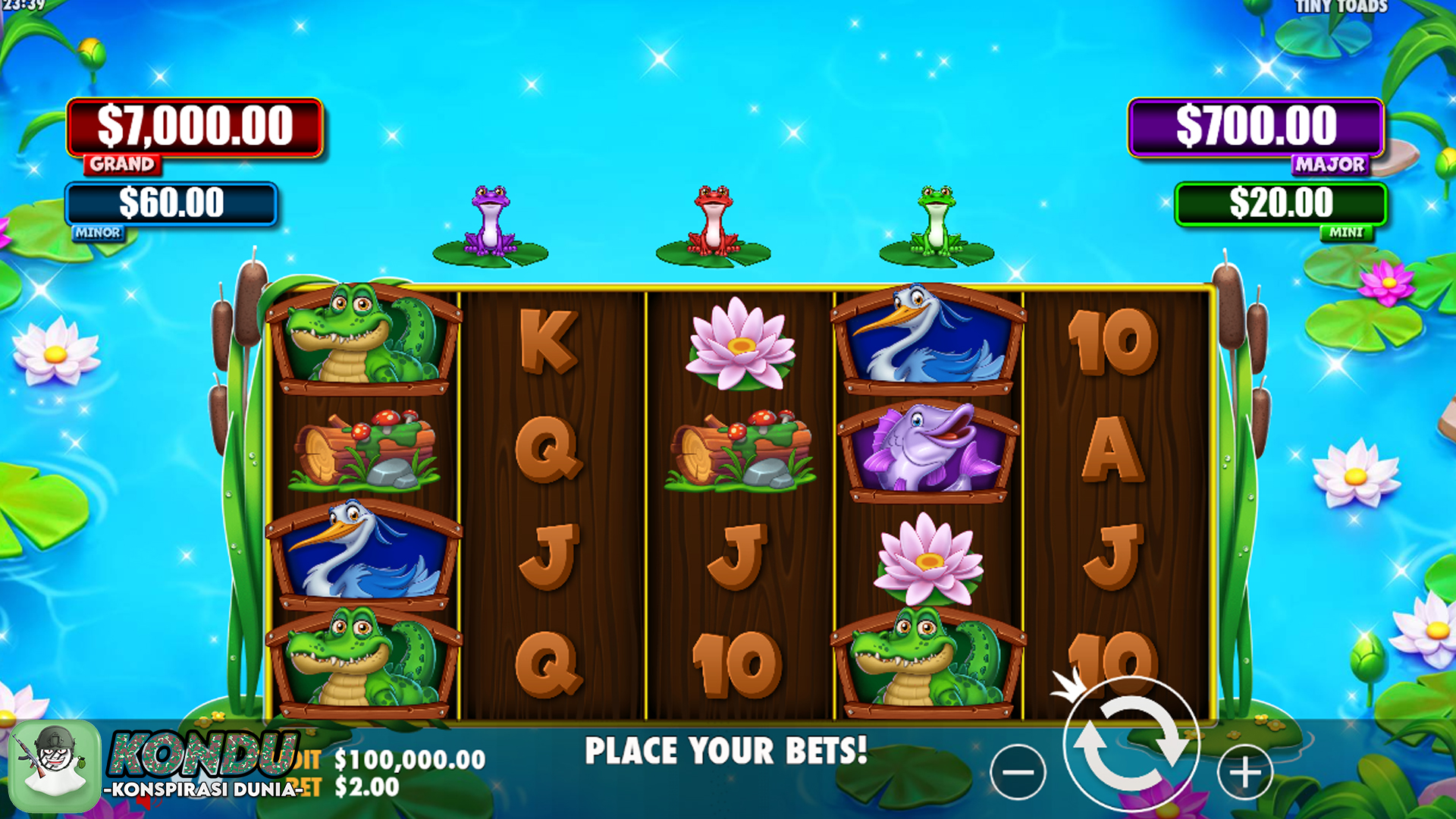 Jangan Remehkan Kodok Kecil! Kejutan Besar di Slot Tiny Toads