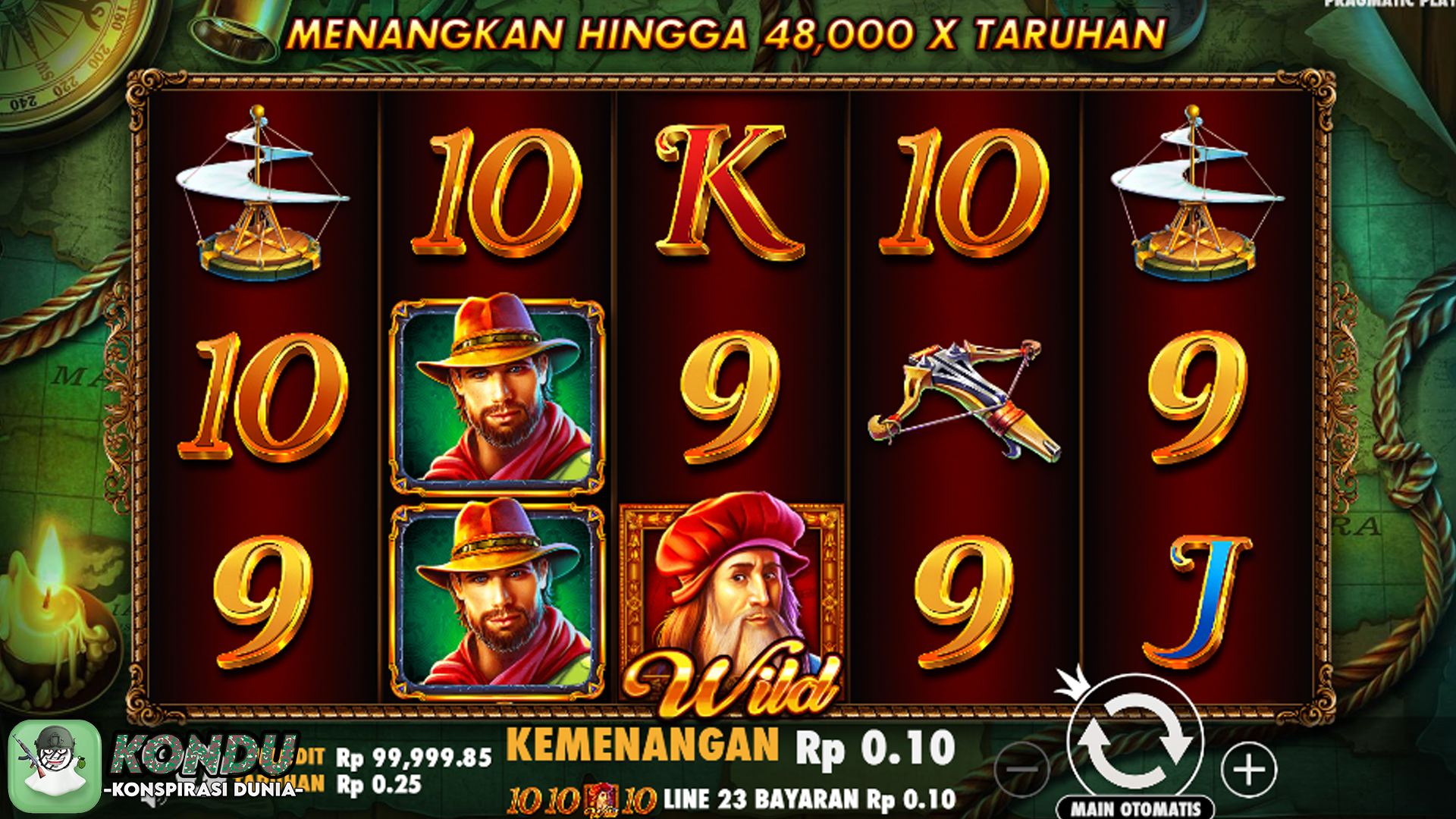 Cuma di Slot Online Da Vinci’s Treasure, Modal Dikit Bisa Kaya