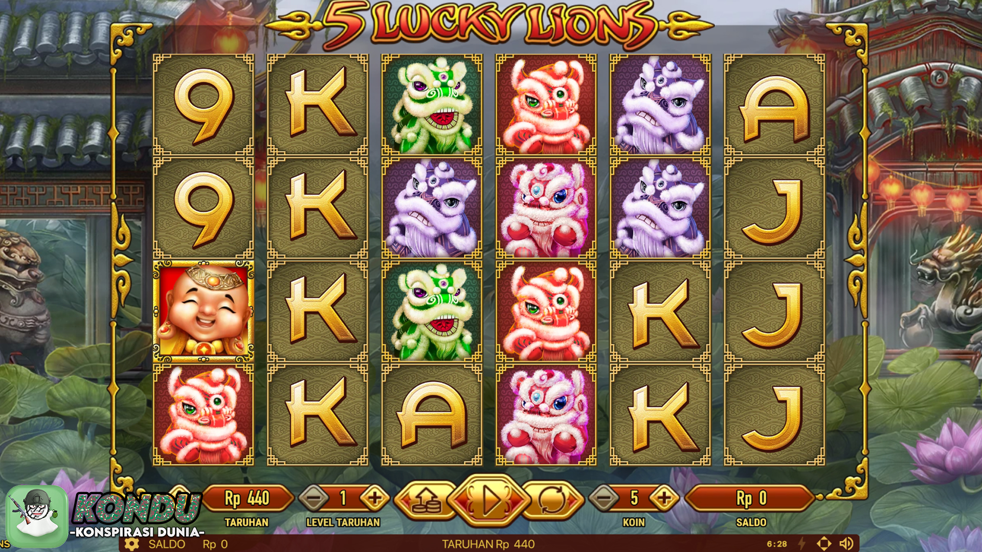 Link Slot Gacor 5 Lucky Lions Nyalakan Insting Auto Menang