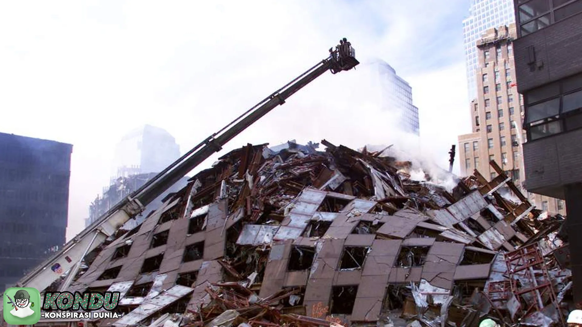 Teori Konspirasi WTC Colplay 4 Kolom Baja Leleh 1000C Parah